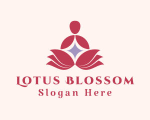 Lotus Flower Meditation  logo design