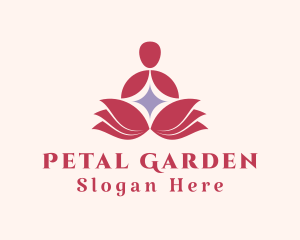 Lotus Flower Meditation  logo design