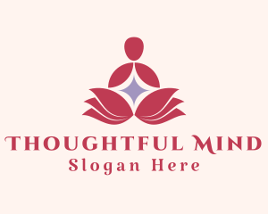 Lotus Flower Meditation  logo design