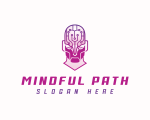 Artificial Intelligence Mind logo design