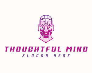 Artificial Intelligence Mind logo design