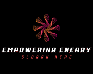 Cooling Ventilation Propeller  logo design