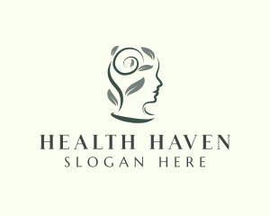 Mental Health Leaf logo design