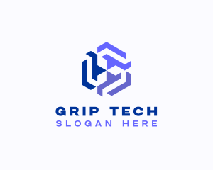 Generic Tech AI Cube logo design