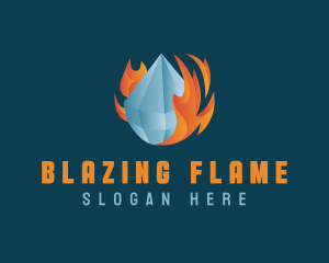 Ice Gem Fire logo design