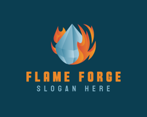 Ice Gem Fire logo design