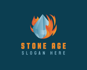 Ice Gem Fire logo design