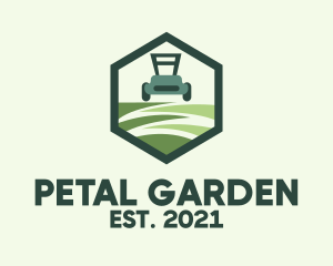 Hexagon Lawn Care  logo design