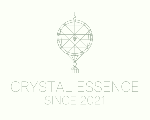 Handwoven Crystal Decor logo design