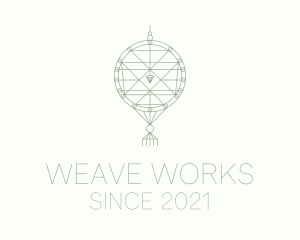 Handwoven Crystal Decor logo design