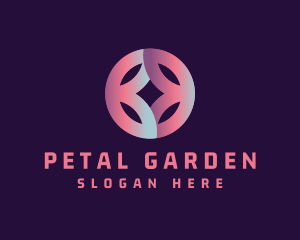 Modern Flower Petals  logo design