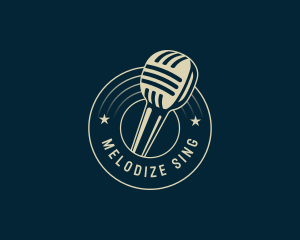 Microphone Singing Karaoke logo