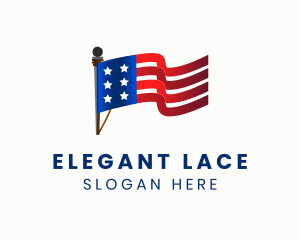 American Flag Pole Logo