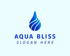 Aqua Water Drop logo design