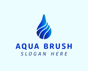 Aqua Water Drop logo design