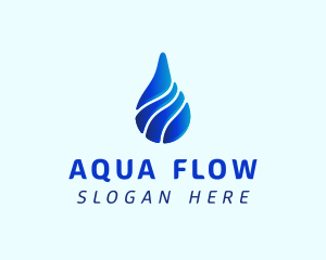 Aqua Water Drop logo design