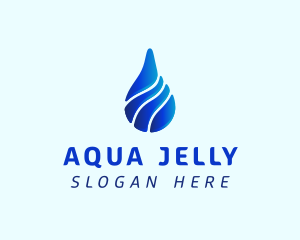 Aqua Water Drop logo design