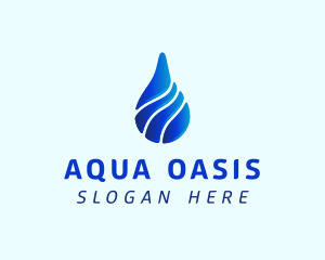 Aqua Water Drop logo design