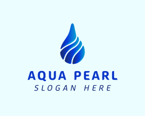 Aqua Water Drop logo design