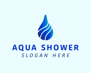 Aqua Water Drop logo design