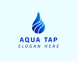 Aqua Water Drop logo design