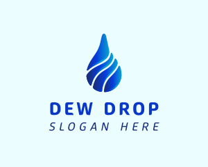 Aqua Water Drop logo design