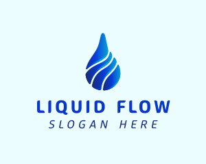 Aqua Water Drop logo design