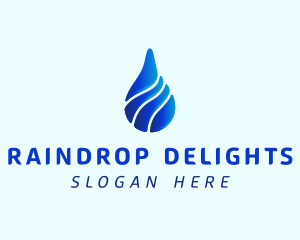 Aqua Water Drop logo design