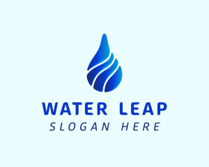 Aqua Water Drop logo design