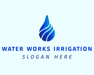 Aqua Water Drop logo design