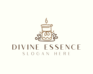 Candle Flame Spa logo design