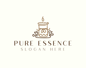 Candle Flame Spa logo design