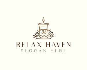 Candle Flame Spa logo design