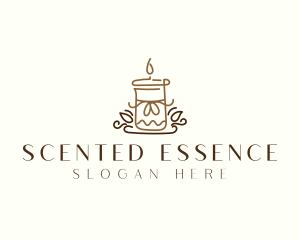 Candle Flame Spa logo design