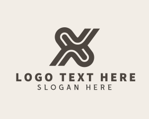 Freight Courier Letter X Logo