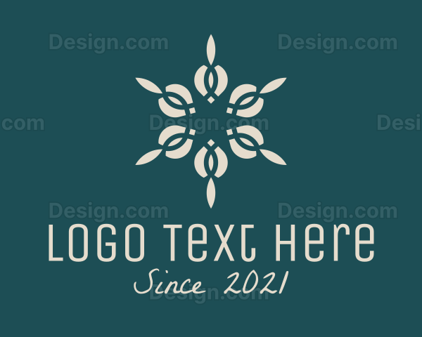 Botanical Floral Decoration Logo