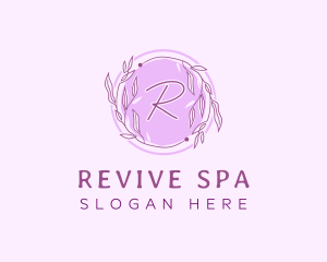 Spa Leaf Decoration logo design