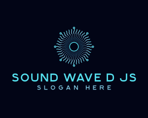 Wave Pattern Technology logo design