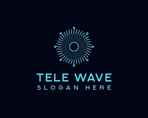 Wave Pattern Technology logo design