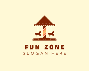 Amusement Horse Ride logo design