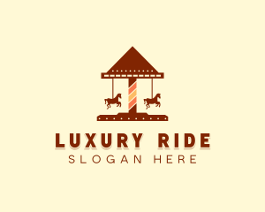 Amusement Horse Ride logo design