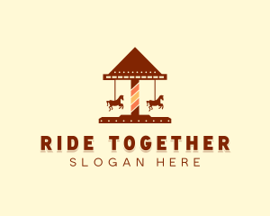 Amusement Horse Ride logo design