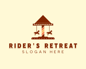 Amusement Horse Ride logo design