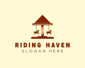 Amusement Horse Ride logo design