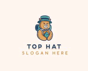 Adventure Camping Bear logo design