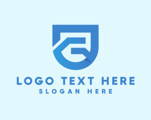 Modern Geometric Shield Letter G  logo