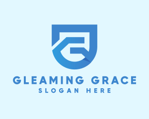 Modern Geometric Shield Letter G  logo design