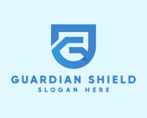 Modern Geometric Shield Letter G  logo design