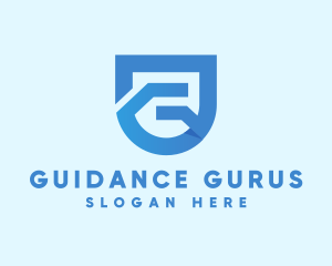 Modern Geometric Shield Letter G  logo design