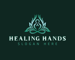 Yoga Healing Meditation logo design